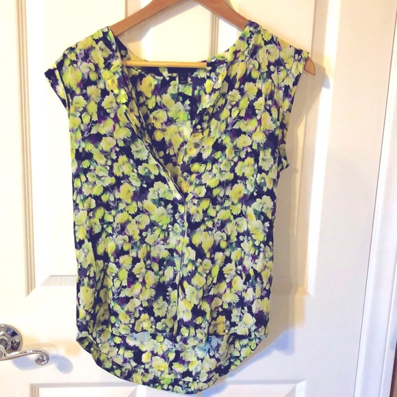 J. Crew Silk Flora Shirt - Picture 1 of 2